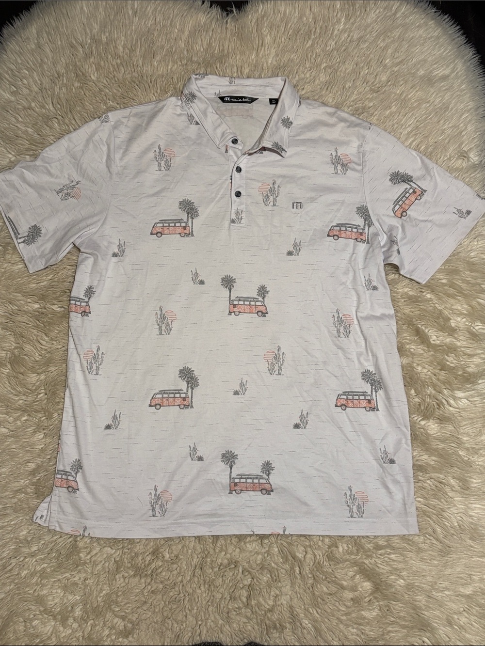 Van Life Print 🌵 Travis Mathew Polo 👕